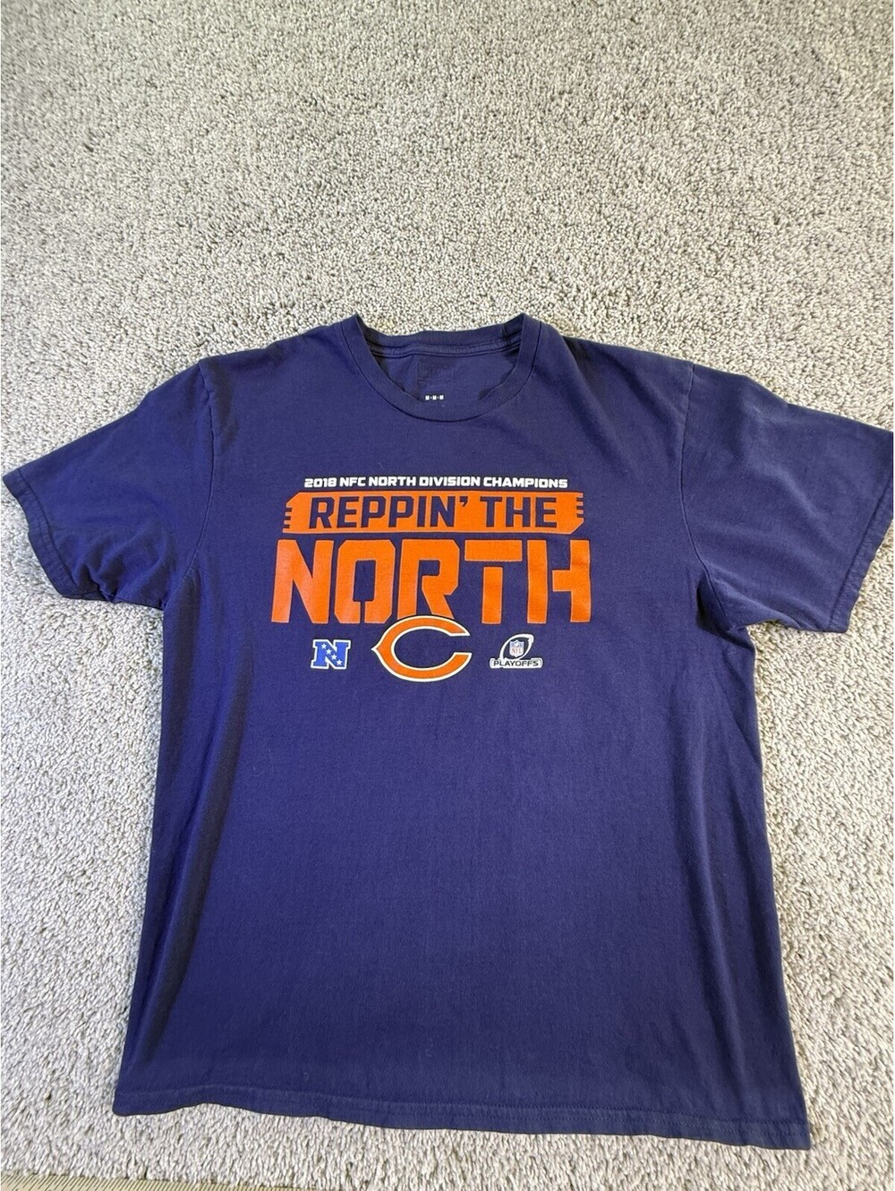 Reppin’ The North Chicago Bears 2018 Playoffs Tshirt Size Medium Men